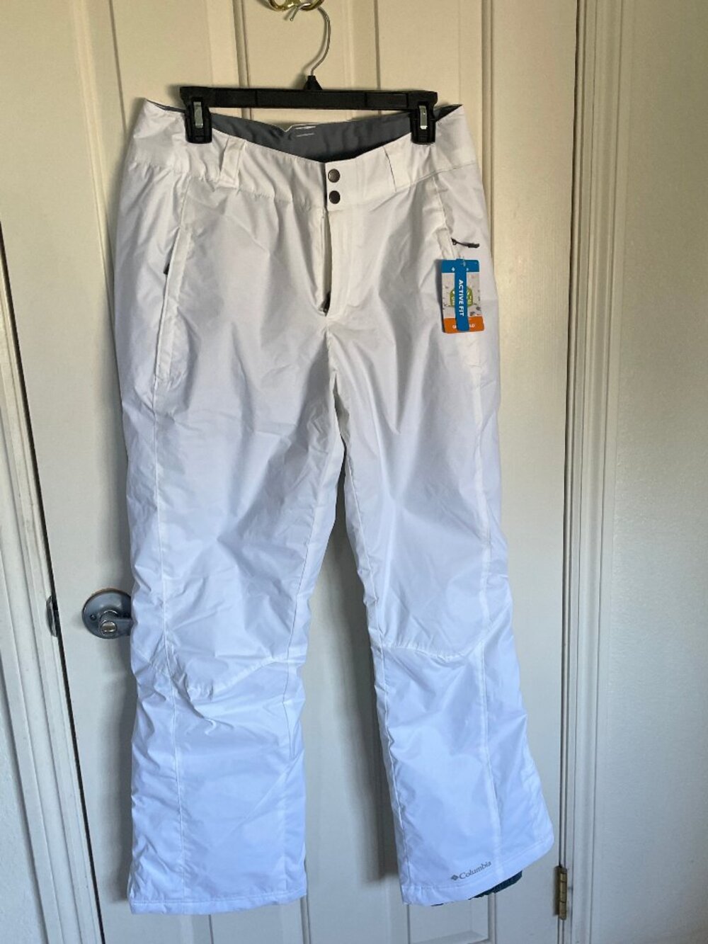 NEW Columbia Womens Omni Shield Insulated Winter Snow Ski Pants M NWT White